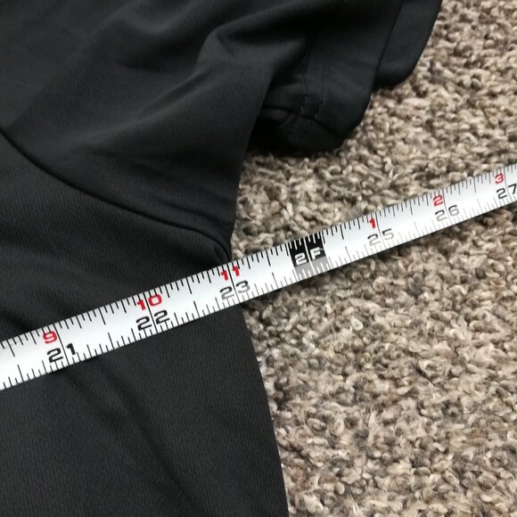 Adidas Philadelphia Cricket Club Polo Shirt Climacool Striped Black Mens Large - Picture 7 of 8